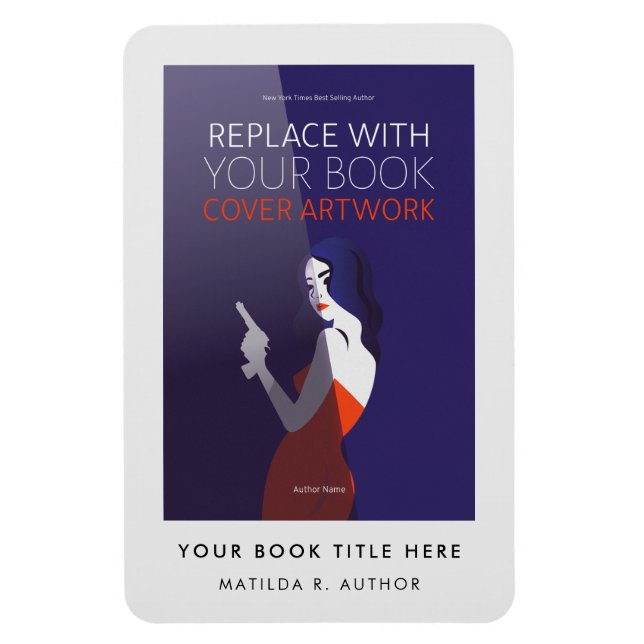 Buchabdeckung | Autor-Buch-Startaktion Magnet (Vertikal)