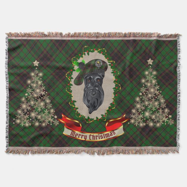 Buchan Scottie Dog Christmas Decke (Vorderseite)