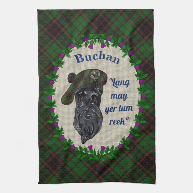Buchan Scottie Dog Küchentuch (Vertikal)