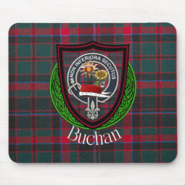Buchan Scottish Clan Tartan und Wappen Mousepad