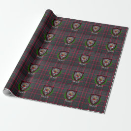 Buchan Scottish Clan Tartan & Wappen Geschenkpapier