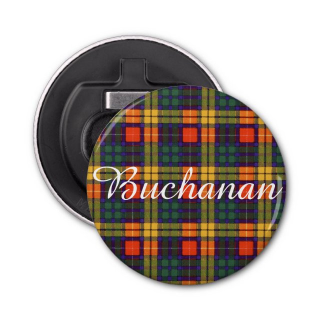 Buchanan-Clan karierter schottischer Tartan Flaschenöffner (Vorderseite)