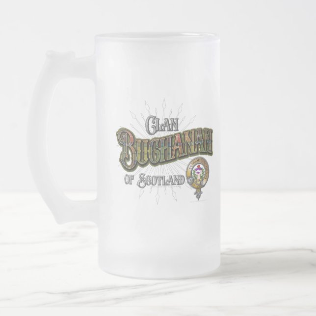 Buchanan Clan Mattglas Bierglas (Links)