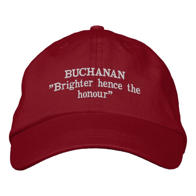 Buchanan Clan Motto bestickter Hut (Vorderseite)