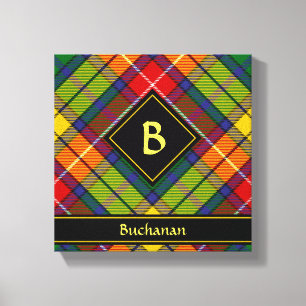 Buchanan Clan Tartan Leinwanddruck