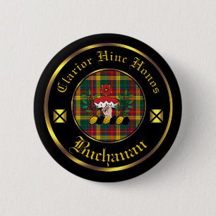 Buchanan Clan und Tartan Button
