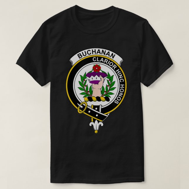 Buchanan Coat of Arms  Family Crest  T-Shirt (Design vorne)