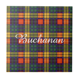 Buchanan-Familienclan karierter schottischer Kilt Fliese