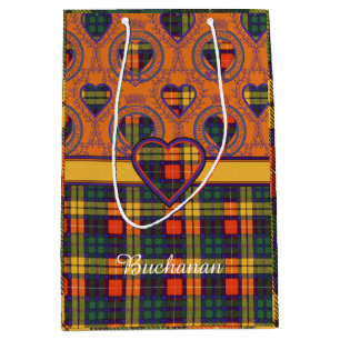 Buchanan-Familienclan karierter schottischer Kilt Mittlere Geschenktüte