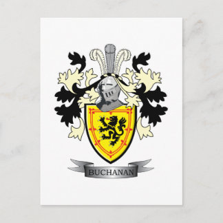 Buchanan Familienwappen Coat of Arms Postkarte