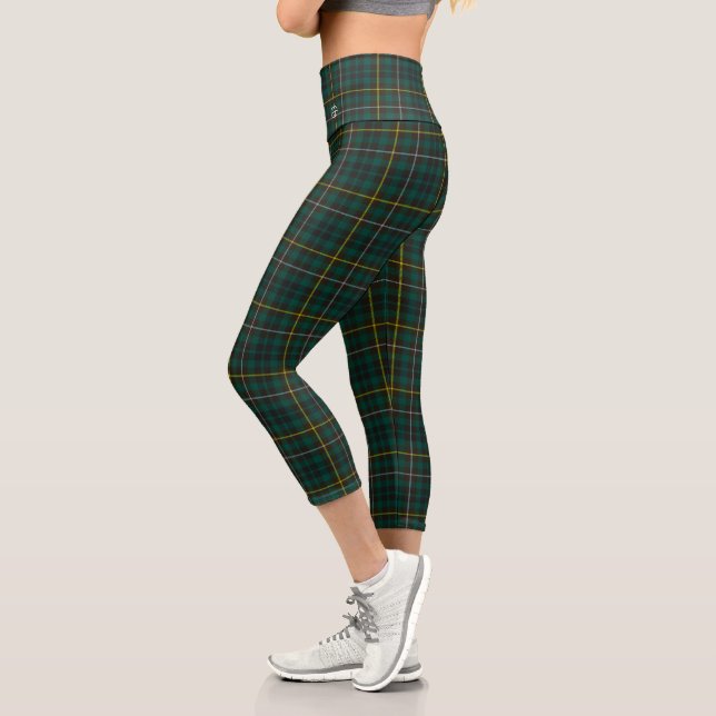 Buchanan Jagd #2 Tartan Capri Leggings (Links)