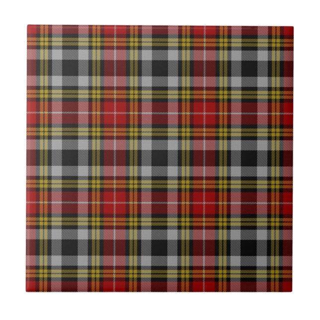 Buchanan Old Dress Scottish Clan Tartan Kariert Fliese (Vorderseite)
