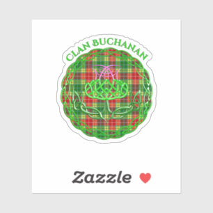 Buchanan Scottish Tartan Celtic Thistle Aufkleber
