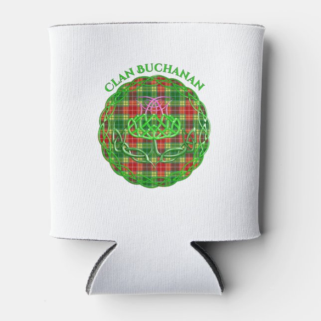 Buchanan Scottish Tartan Celtic Thistle Dosenkühler (Vorderseite)