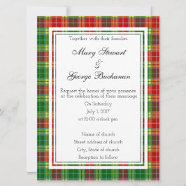 Buchanan Scottish Wedding Einladung