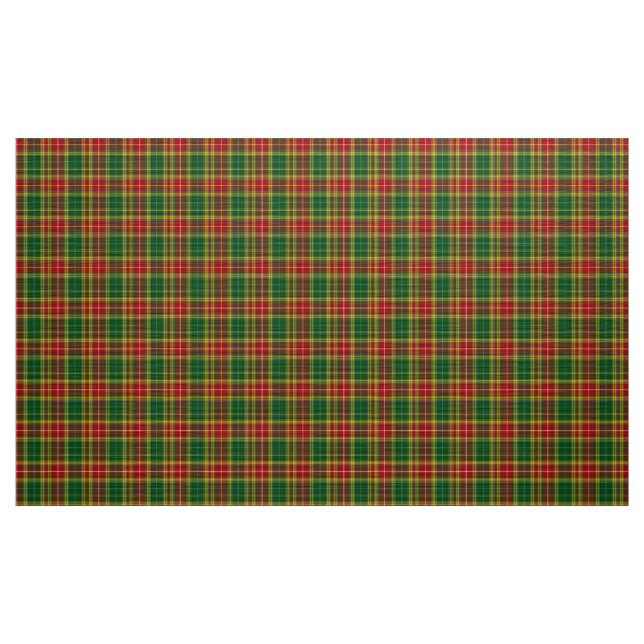 Buchanan Tartan Green Yellow Karierte Fabric Stoff (Yard (91,4 cm))