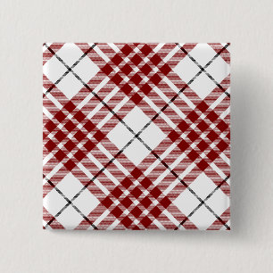 Buchanan tartan kariert button