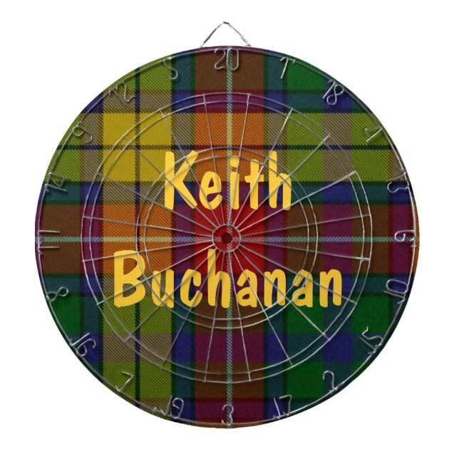 Buchanan Tartan Kariert Dart Board Dartscheibe (vorne)