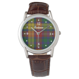 Buchanan Tartan Kariert gegenüber einer benutzerde Armbanduhr