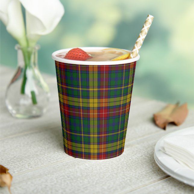 Buchanan Tartan Kariert Paper Cups Pappbecher (In Situ)