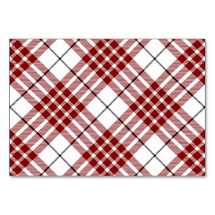 Buchanan tartan kariert tischnummer