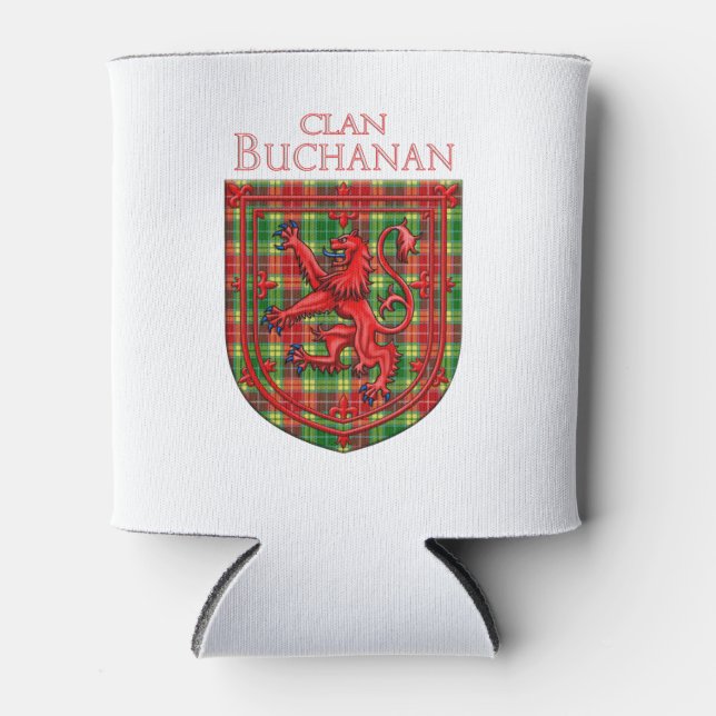 Buchanan Tartan Scottish Kariert Lion Rampant Dosenkühler (Vorderseite)