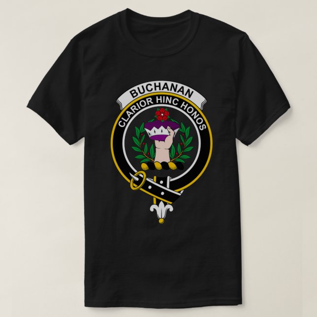 Buchanan Wappen Tartan Clan Scottish Clan 1 T-Shirt (Design vorne)