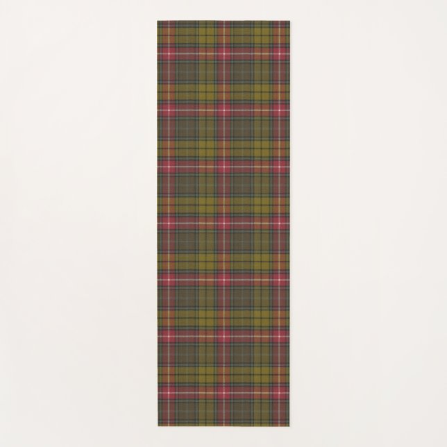 Buchanan Weathered Original Scottish Tartan Yogamatte (Vorderseite)