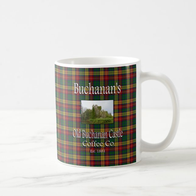 Buchanans alter Buchanan-Schloss-Kaffee Co. Kaffeetasse (Rechts)