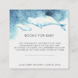 Buchanfrage | Baby Beluga Babydusche Begleitkarte