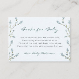 Buchanfrage für Baby in Bloom Begleitkarte