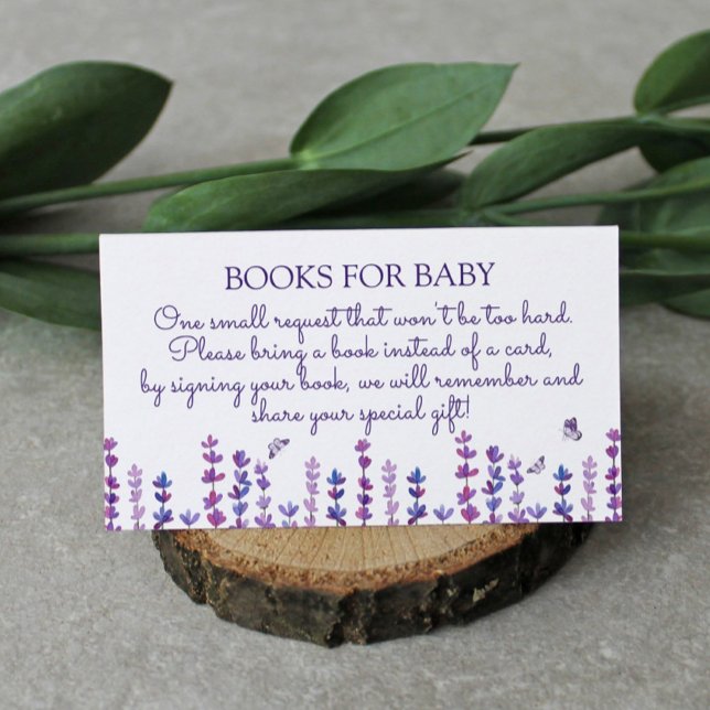 Buchanfrage für Lavendel und Schmetterling Begleitkarte (Von Creator hochgeladen)