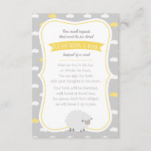 Buchanfrage für Schafe (Gelb & Grau)