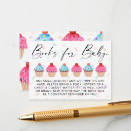 Buchanfrage für süße Cupcake-Gender Begleitkarte