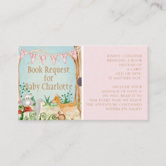 Buchanfrage für Wildhühner Visitenkarte (Vorderseite)