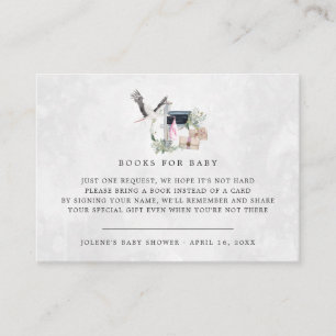 Buchanfrage Stork Delivery Baby Dusche Begleitkarte