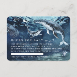 Buchanfrage | Unter der Sea Ocean Baby Shower Begleitkarte
