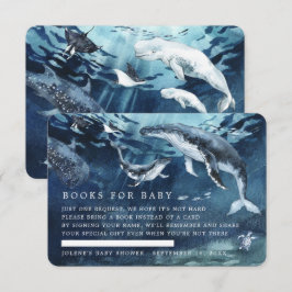 Buchanfrage | Unter der Sea Ocean Baby Shower Begleitkarte