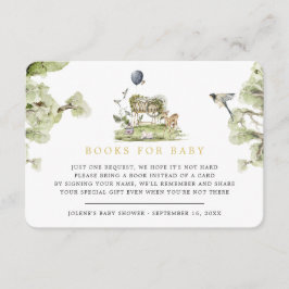 Buchanfrage | Woodland Circus Baby Animes Begleitkarte