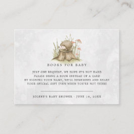 Buchanfrage | Woodland Igel Kinderdusche Begleitkarte