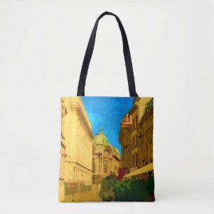 Bucharest Pallace Digital Painting Art Print