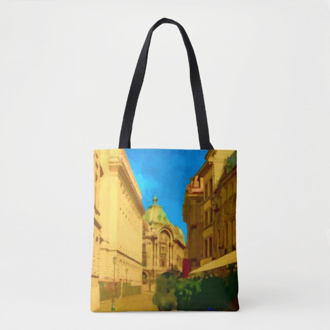 Bucharest Pallace Digital Painting Art Print (Vorderseite)