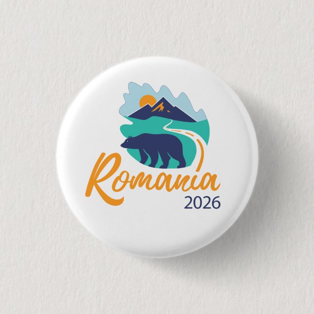 Bucharest Romania 2026 International Convention Button (Vorderseite)