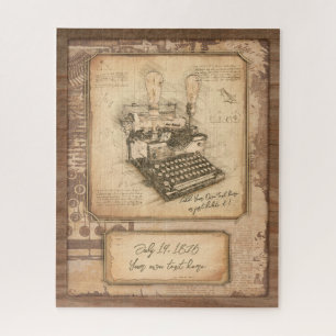 Buchautor / Autor / Herausgeber. Vintages Kunstges Puzzle