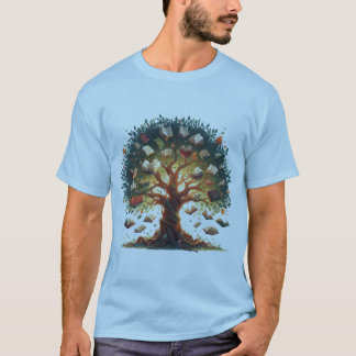 Buchbaumleuchte blau T-Shirt