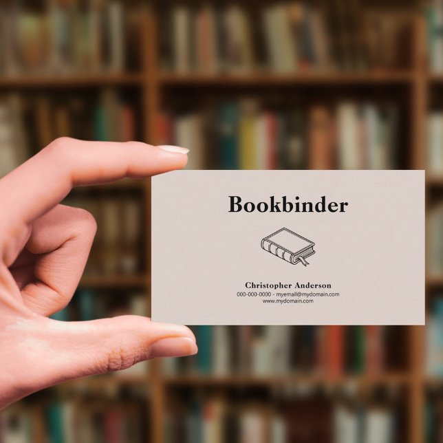 Buchbinder Visitenkarte (Bookbinder Business Card)