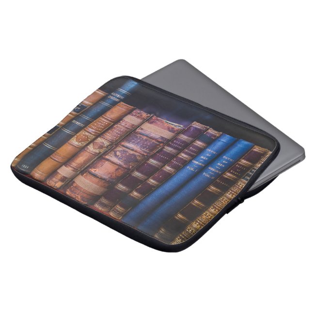 Buchbinderbücher für antike Werke Laptopschutzhülle (Vorne Oben)