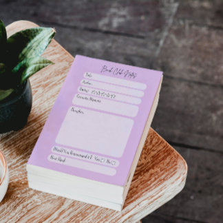 Buchclub-Begleiter Notizblock