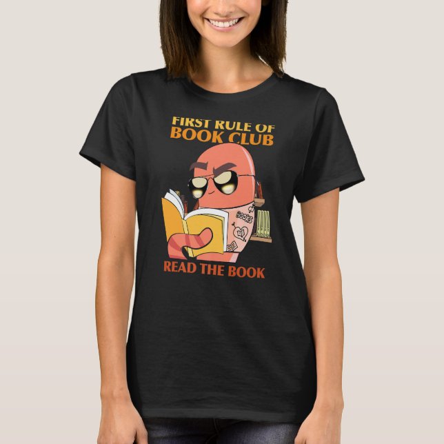 Buchclub Bookworm T-Shirt (Vorderseite)