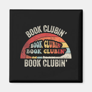 Buchclub im Retro-Stil der 70er Jahre Buchclub-Les Magnet